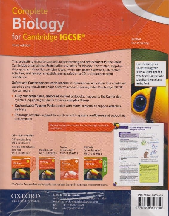 Oxford Complete Biology for Cambridge IGCSE Student 3ED