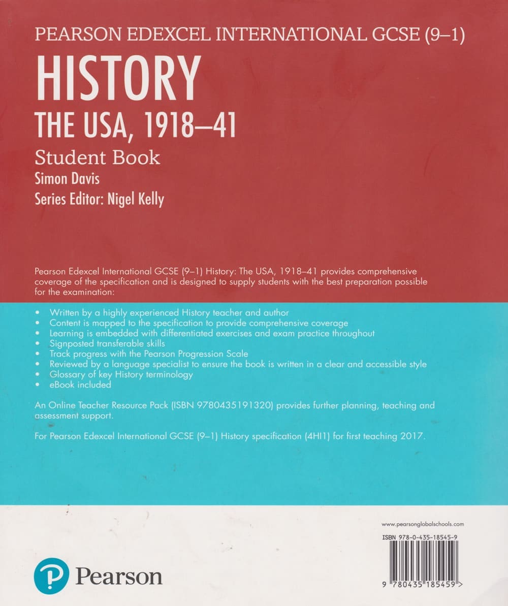 Pearson Edexcel Inter GCSE (9-1) History USA