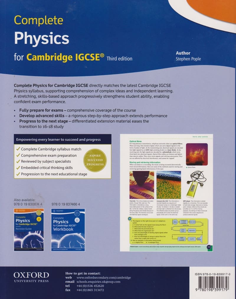 Complete Physics for Cambridge IGCSE 3ED