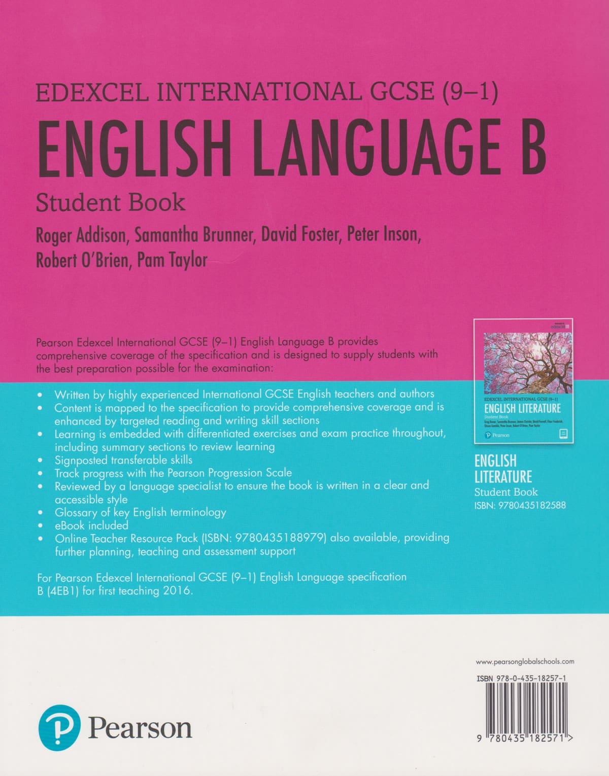 Pearson Edexcel Inter GCSE (9-1) English Language B