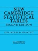 New Cambridge Statistical Tables 2ED