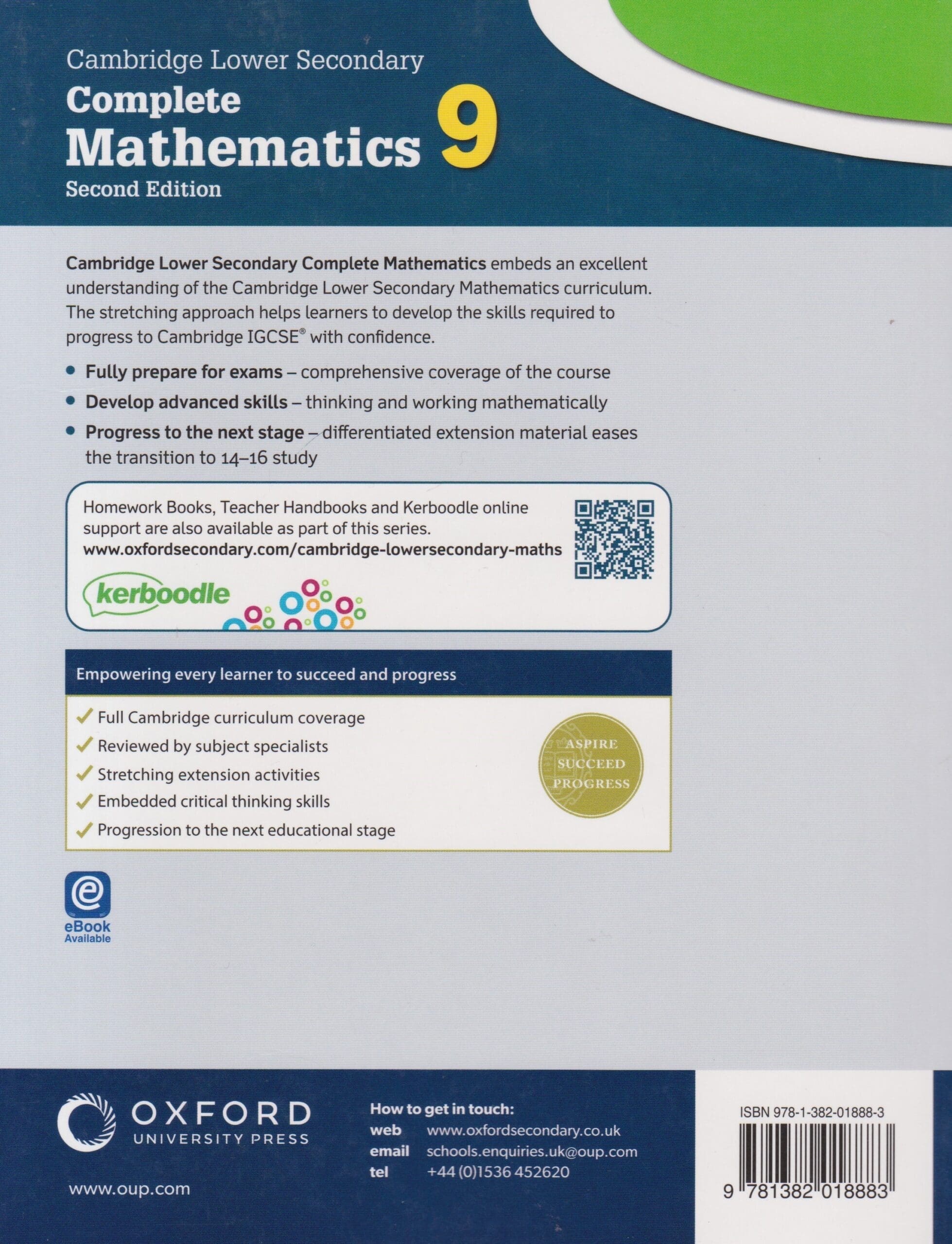 Oxford Cambridge Lower Sec Complete Maths 9 2ED