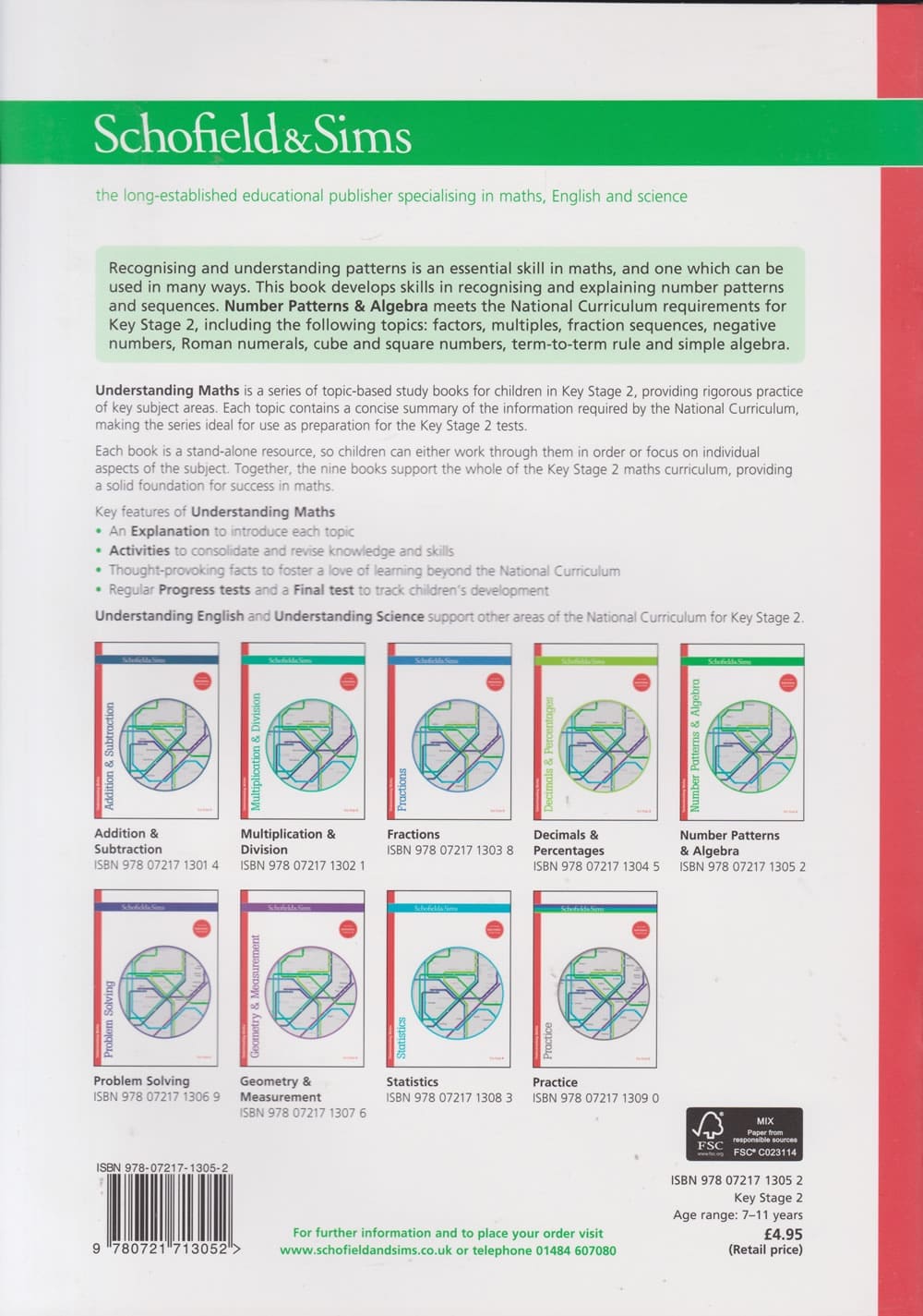 Schofield Understanding Maths: Numbers Patterns & Algebra