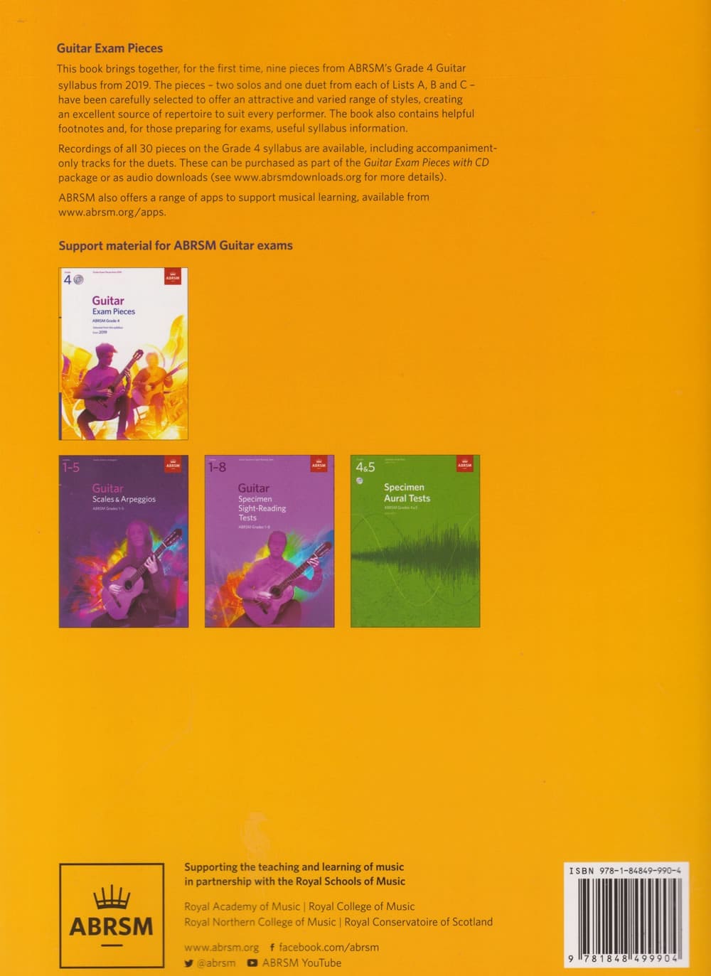 Guitar Exam Pieces GD4 2019 (ABRSM)