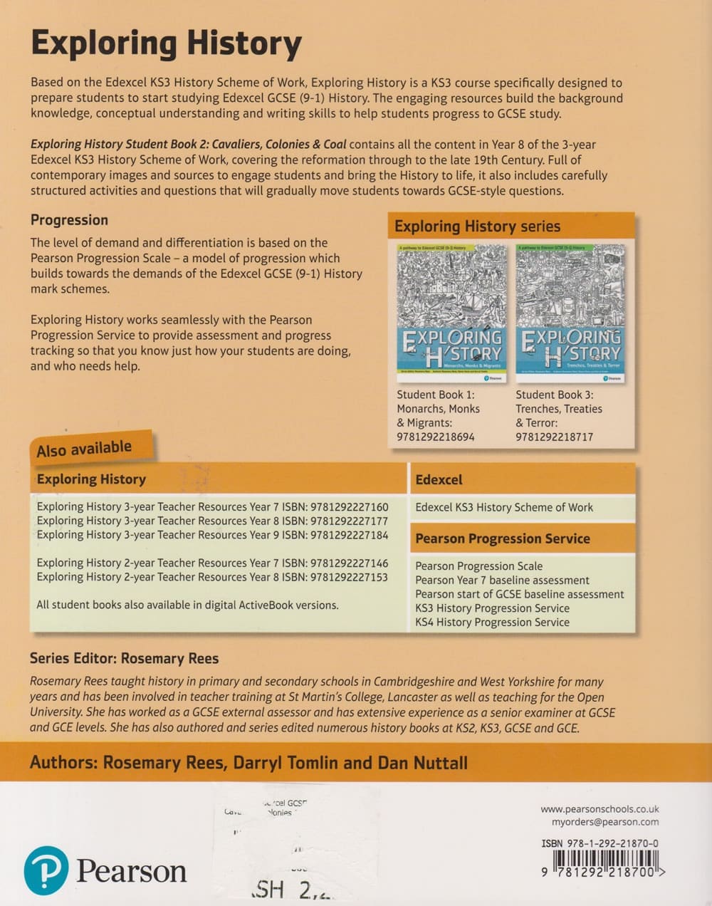 Pearson Exploring History Students Book 2