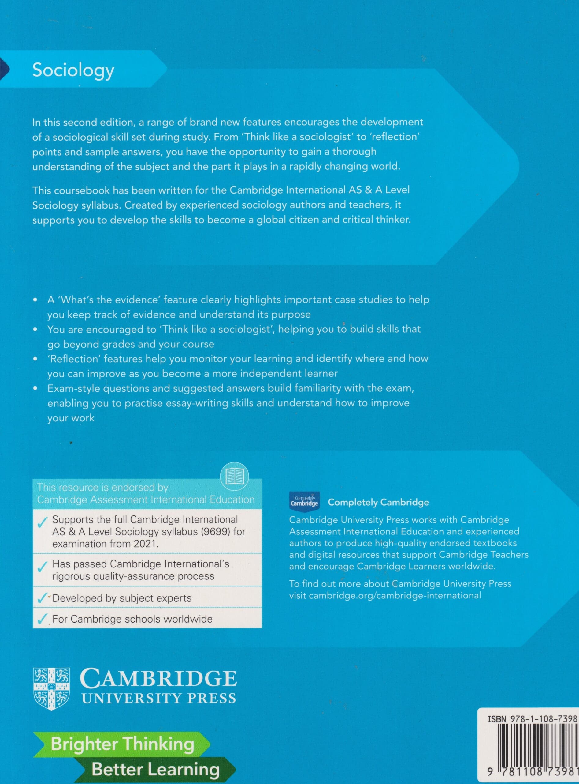 Cambridge Sociology Inter AS & A Level Coursebook 2ED