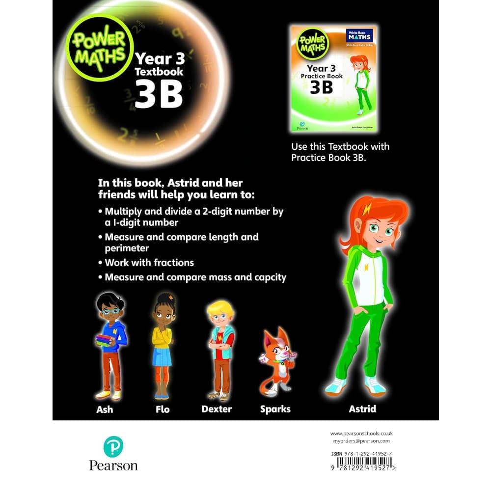 Pearson Power Maths Year 3 Textbook 3B White Rose ED