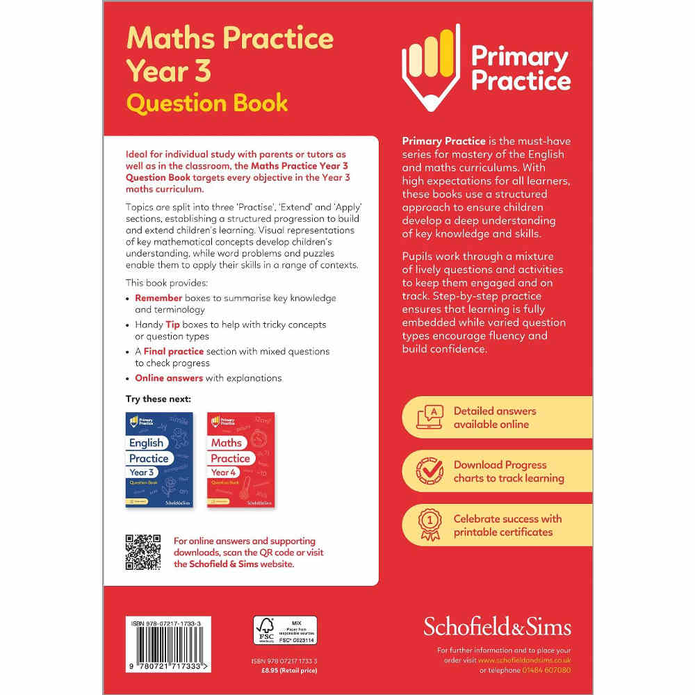 Schofield Primary Practice Maths Yr 3 Question Ages 7-8
